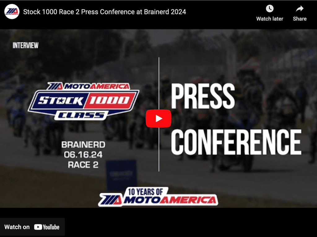 Read more about the article Video: Stock 1000 Race Two Press Conference From Brainerd International Raceway